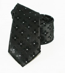    Goldenland Slim Krawatte - Schwarz gemustert Gemusterte Krawatten